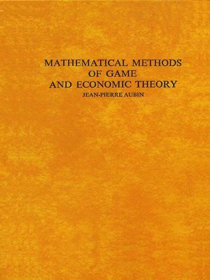 cover image of Mathematical Methods of Game and Economic Theory